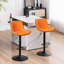 Swivel Bar Stools Modern Leather Upholstered Counter Stools for Kitchen Island, Adjustable Height Stools with Footrest for Home Bar-189897539