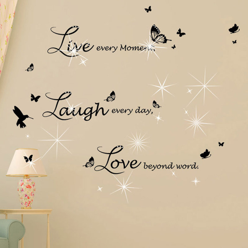 Text & Numbers Non-Wall Damaging Wall Decal