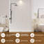 Encadrement mural de douche et baignoire SMC 60 po x l 75/96 po Vallée, 0,138 d'épaisseur, découpable, installation rapide Vallée-108046028