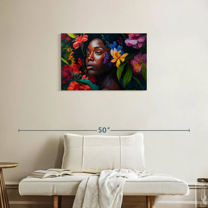 Beauté tropicale africaine, H 20 po x l 30 po