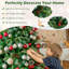 Arbre de Noël vert en cachemire artificiel vert avec lumières DEL-445762424