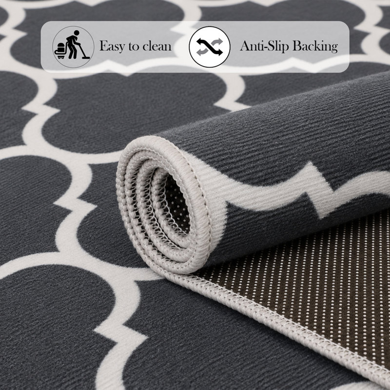 Modern Abstract Area Rug for Living Room, Bedroom, Dining Room, and Home Office – Soft Indoor Accent Rug, Runner 80 x 300 cm
