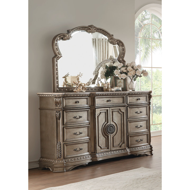 Commode, argent antique