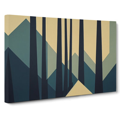 Bold Abstract Pine Tree Forest Vol.3 - Wrapped Canvas
