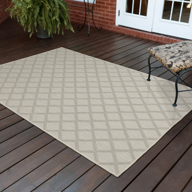 Tapis intérieur / extérieur Sechura, Rectangle 5 pi 3 po x 7 pi 3 po