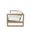 Coastal Teak Patio Sofa with Sunbrella Cushions-393586462