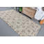 Grand tapis turc vintage en laine Oushak beige / vert pour la salle à manger et la cuisine beige / vert