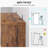 3-Tier Farmhouse Bookcase, Low Wooden Bookshelf with Open Storage Shelves-918494858