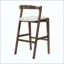 Tabouret de bar d'intérieur en bois d'hévéa, fini et revêtement, ensemble de 2-1506464235