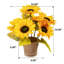 Arrangement floral tournesol en pot