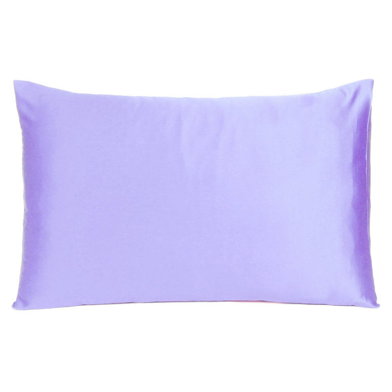 Taie d'oreiller en satin , Standard, Violet