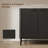Fluted Sideboard Buffet Cabinet with Adjustable Shelves -2107039150