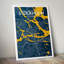 Stockholm City Map - No Frame Print-1431635307