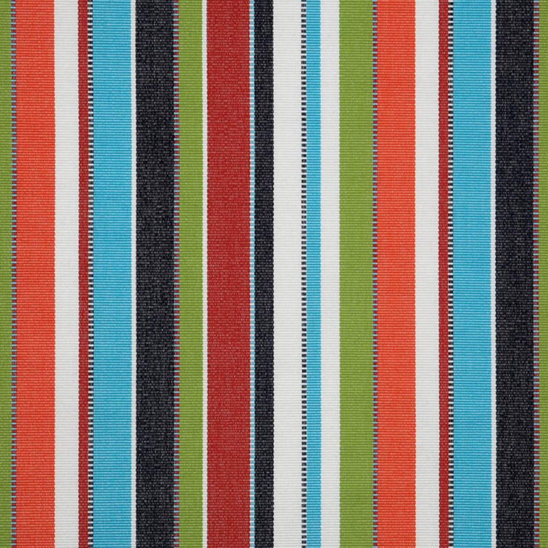 Casual Cushion Outdoor Club Chair Cushion, Striped Sunbrella Fade-Resistant for Patio Club Chairs & Deep-Seat Loungers, 22"W x 22"D, 3.5" thick; Back 22"W x 22"H, 3.5" thick, Carousel Confetti