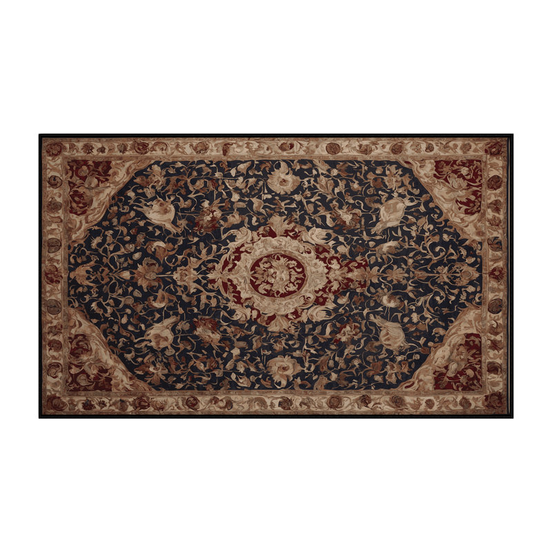 Tapis brun lavable à la machine, Rectangle 8 pi x 12 pi