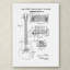 « 1955 mccarty gibson guitare brevet », impression sur toile tendue-15721485