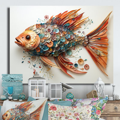 Fishing Whale Of Colors II - Hunting & Fishing Metal Wall Art