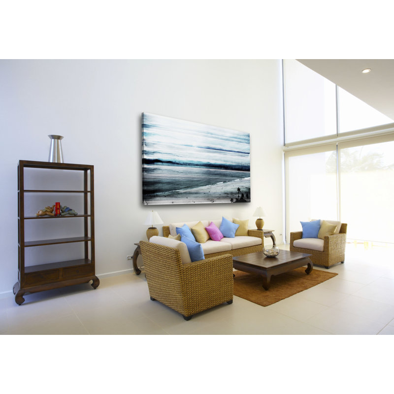 Banda Beach Scene Modern Wrapped Canvas Print, 20" x 30"