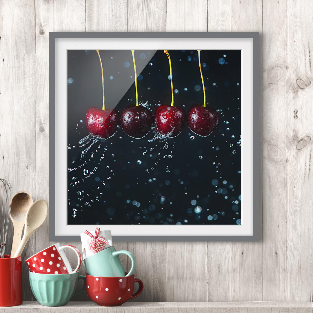 Gerahmtes Poster Fresh Cherries