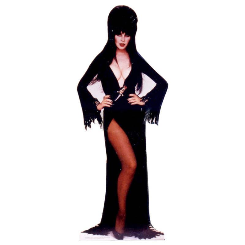 Elvira Life-Size Black Cardboard Standup with Easel