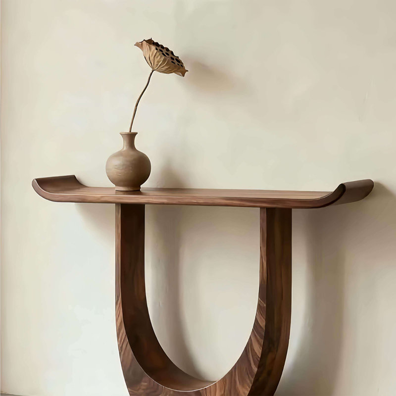 Console en bois massif de style ancien