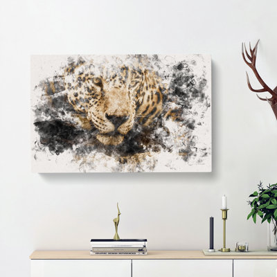 Jaguar Stalking Prey - Wrapped Canvas