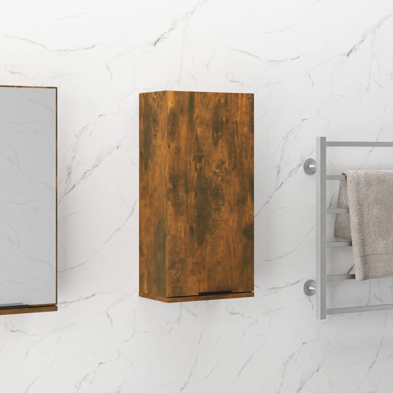 Jiahao Bathroom Cabinet, Smoked Oak