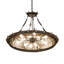40" Wide Fleur-De-Lite Pendant