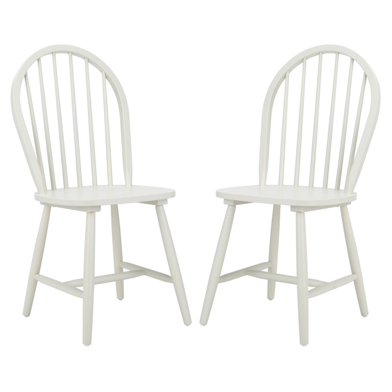 Camden Off-White High Back Windsor Side Chair Set