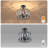 4-light Crystal Semi Flush Mount