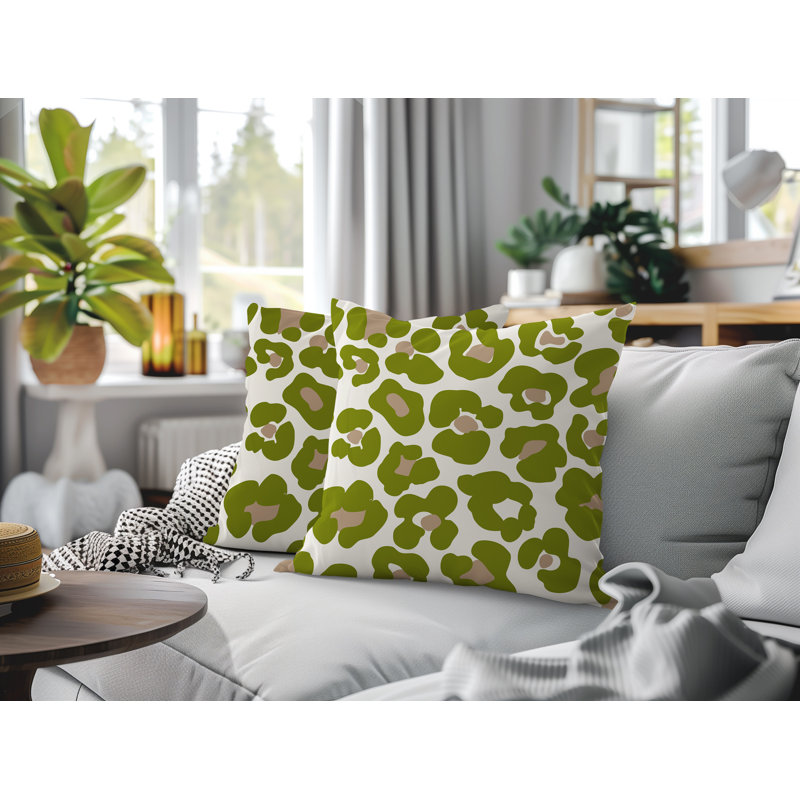 Coussin intérieur / extérieur Davi, 16x16, Chartreuse