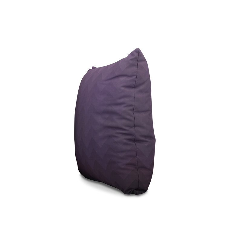 Stripe A Balance Chevron Reversible Throw Pillow, 16" x 16", Purple