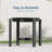 All-Weather HDPE Patio End Table, Easy Maintenance Small Outdoor Table, Fade-Resistant Side Table for Backyard, Pool, Porch -2082406932