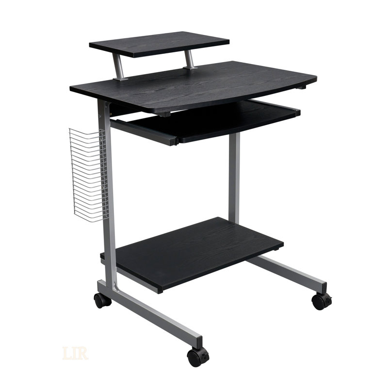Chariot d'ordinateur compact avec rangement et poste de travail tout-en-un Techni Mobile