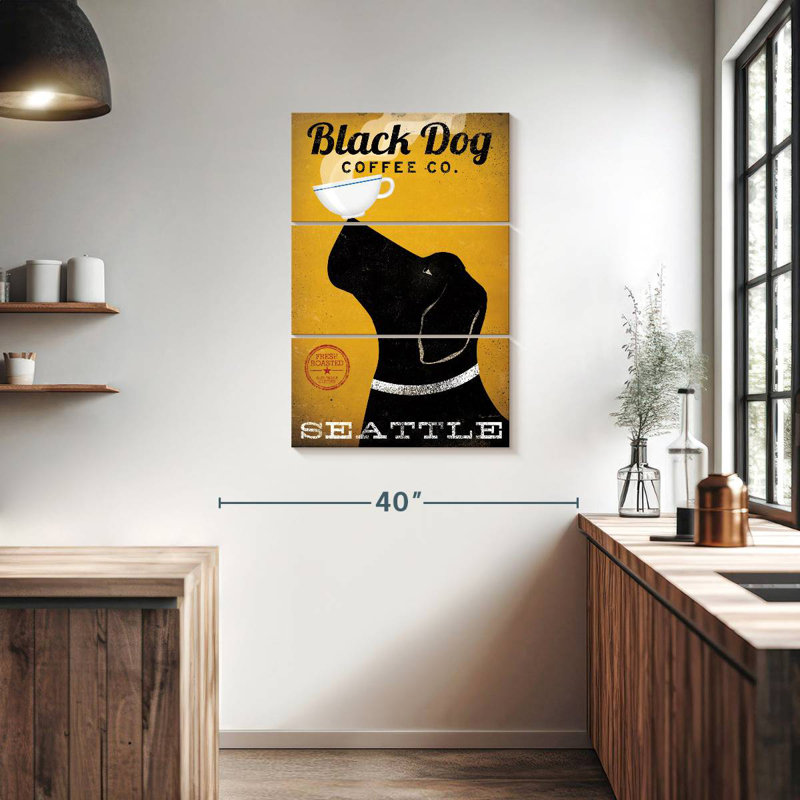 Brampt Black Dog Coffee Co Seattle, 38" H x 24" W