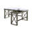 Talmar Marble Top Weathered Gray Finish Writing Desk With Lift Top-1965603012