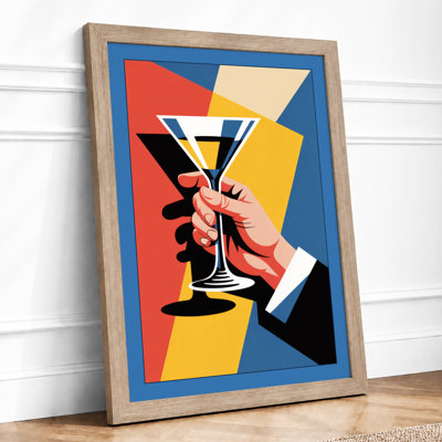 Celebration in Hand Art Deco 1 Piece Single Picture Frame Wall Art