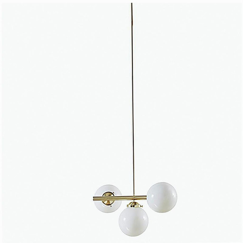 3 Head Crystal Glass Bulb Pendant Light