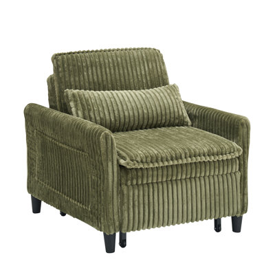 Comfortable and Practical Small Apartment Bedroom Balcony Lazy Sofa Bed with a Pillow, Ideal for Relaxing Alone