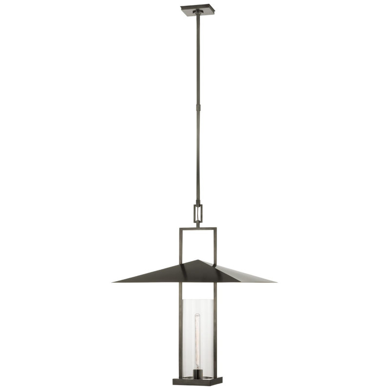 Amity 1 - Light Pendant, Bronze/Antique Burnished Brass, Clear