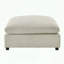 Repose-pieds Chelsea avec surmatelas moelleux et tissu facile à nettoyer
