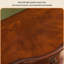 Table d’entrée semi-circulaire en bois massif brun de style américain 36,22 "