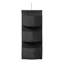 Ensemble de garde-robe 3 pièces TUSK - noir (version à tablettes suspendues)