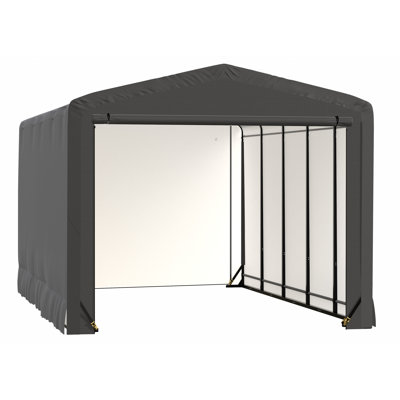 ShelterTube Wind and Snow-Load Rated Garage, 12x23x10 Grey