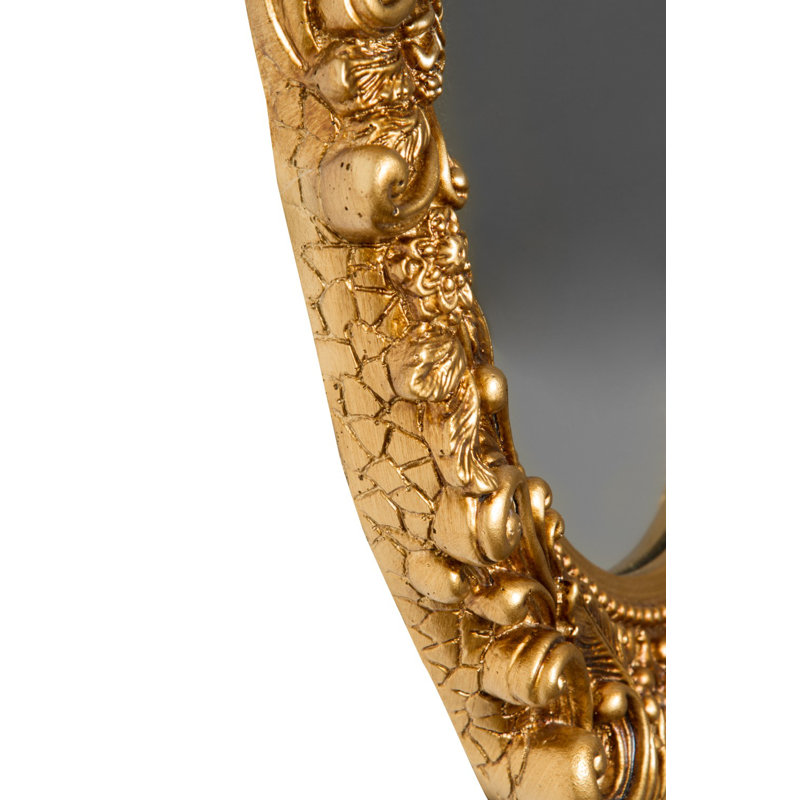 Flat Wall Mirror, Gold