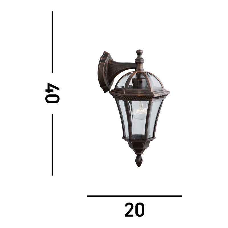 Carswell 40cm H Outdoor Wall Lantern