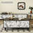 47.24" Black Solid Wood Rectangular Coffee Table