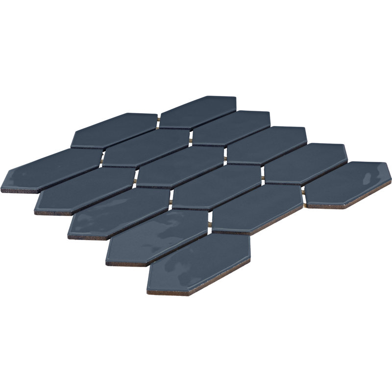 Daltile Mythology 2" x 5" Ceramic Picket Mosaic in Glossy Chronos (12 PC per Carton) (8.76 SQFT per Carton), Titan