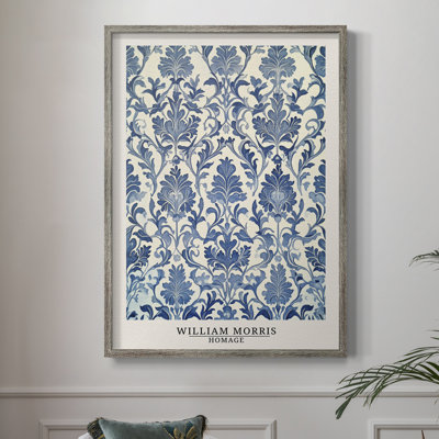 WM MORRIS Series DCLXVI Framed Print - Solid Wood