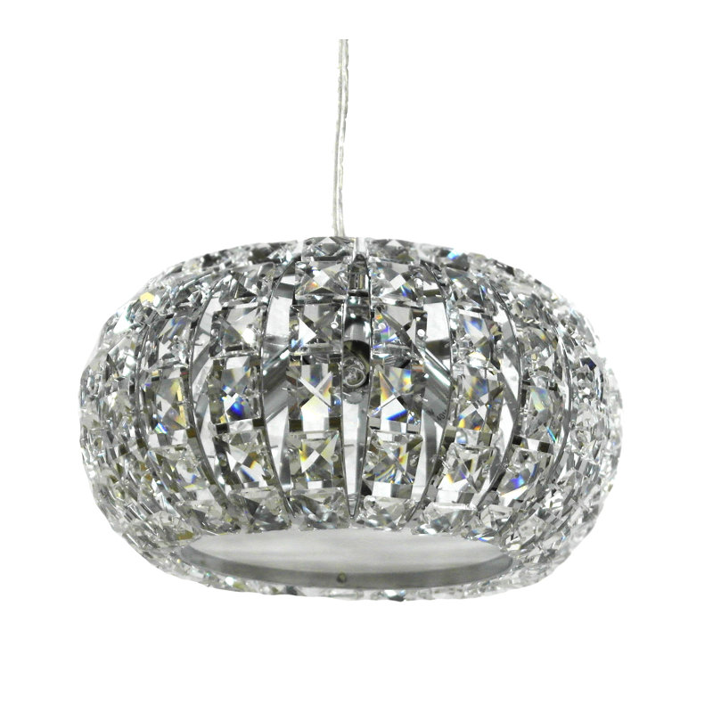 Luminaire suspendu en cristal 3 lumières Pamrapo